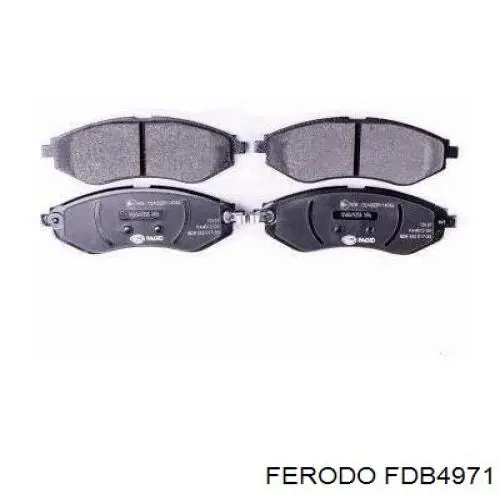 Do koszyka FDB4971 Ferodo Klocki hamulcowe przednie tarczowe