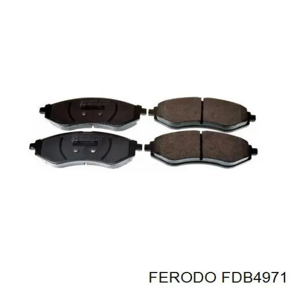 Klocki hamulcowe przednie tarczowe Ferodo FDB4971 cena, od 23,49 USD
