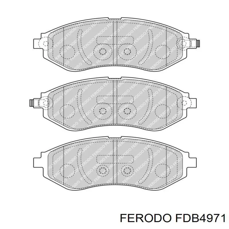 FDB4971 Ferodo Klocki hamulcowe przednie tarczowe