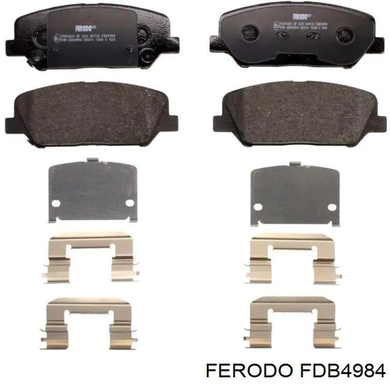 Do koszyka FDB4984 Ferodo Klocki hamulcowe przednie tarczowe
