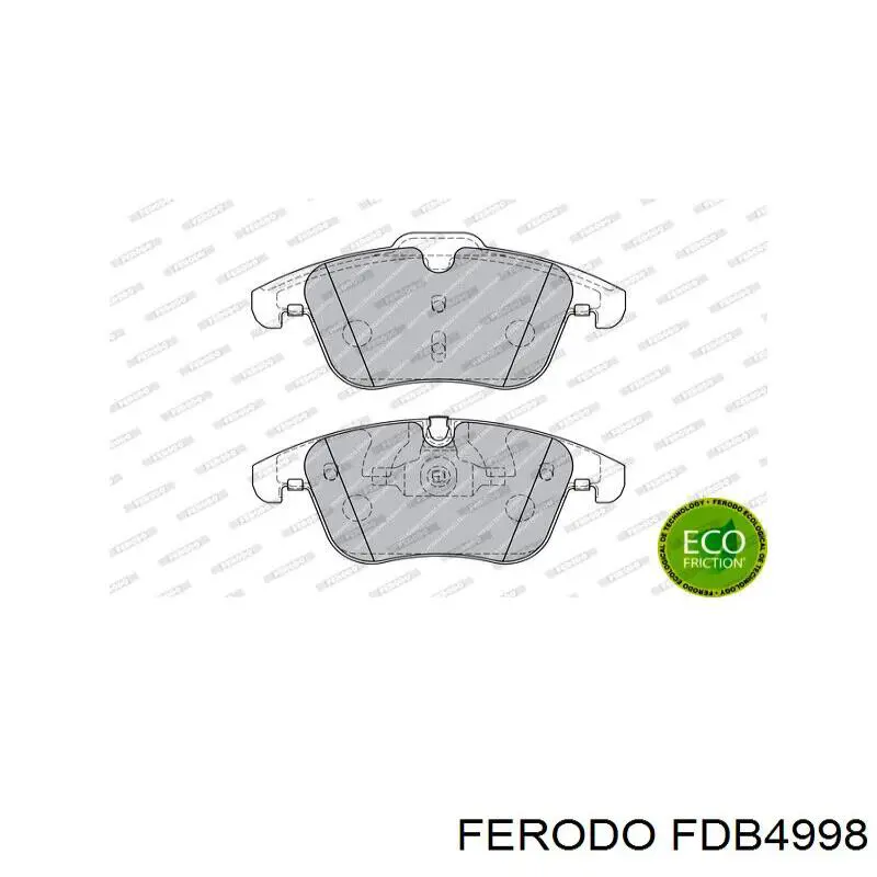 Do koszyka FDB4998 Ferodo Klocki hamulcowe przednie tarczowe