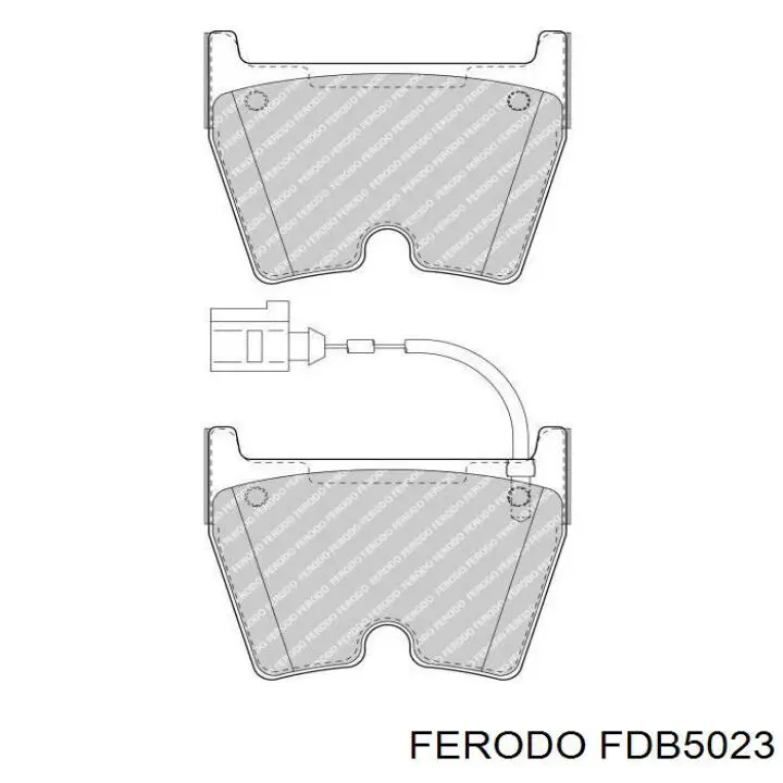 FDB5023 Ferodo Klocki hamulcowe przednie tarczowe