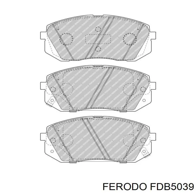 FDB5039 Ferodo Klocki hamulcowe przednie tarczowe