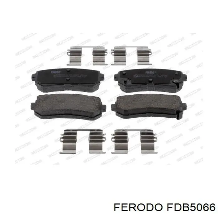 FDB5066 Ferodo Okładziny (klocki) do hamulców tarczowych tylne