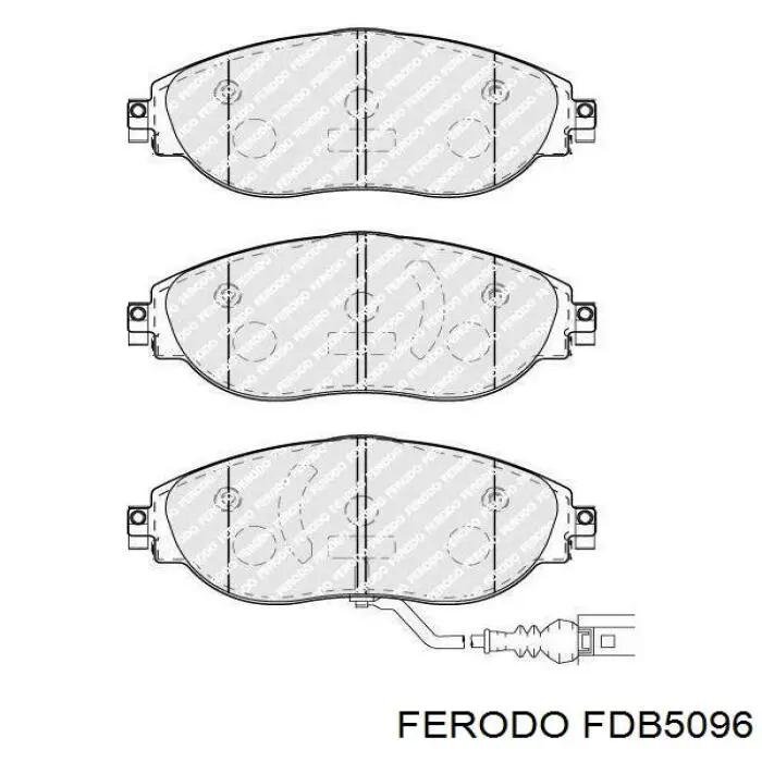 FDB5096 Ferodo klocki hamulcowe przednie tarczowe