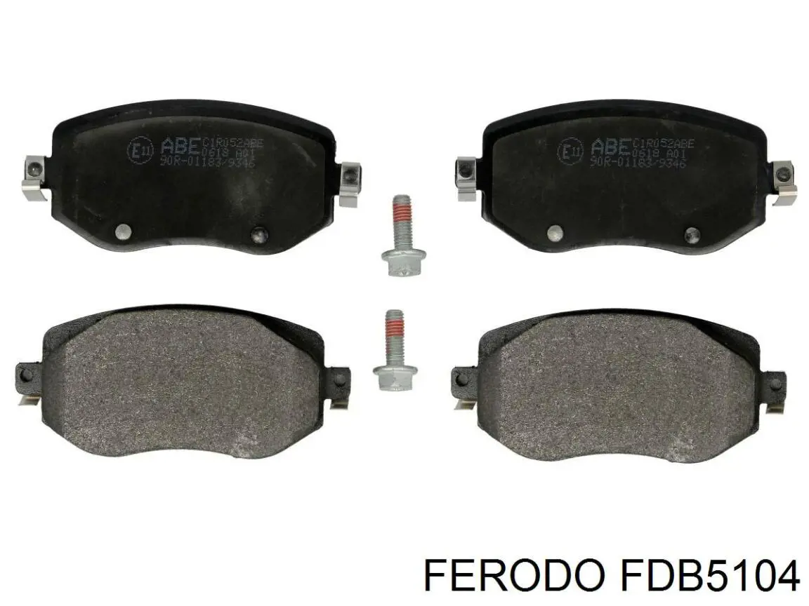 Do koszyka FDB5104 Ferodo Klocki hamulcowe przednie tarczowe