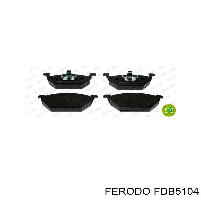 Klocki hamulcowe przednie tarczowe Ferodo FDB5104 cena, od 32,70 USD