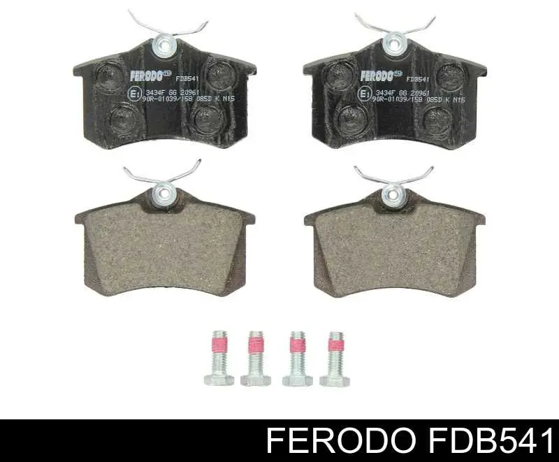 Okładziny (klocki) do hamulców tarczowych tylne Ferodo FDB541 cena, od 19,90 USD