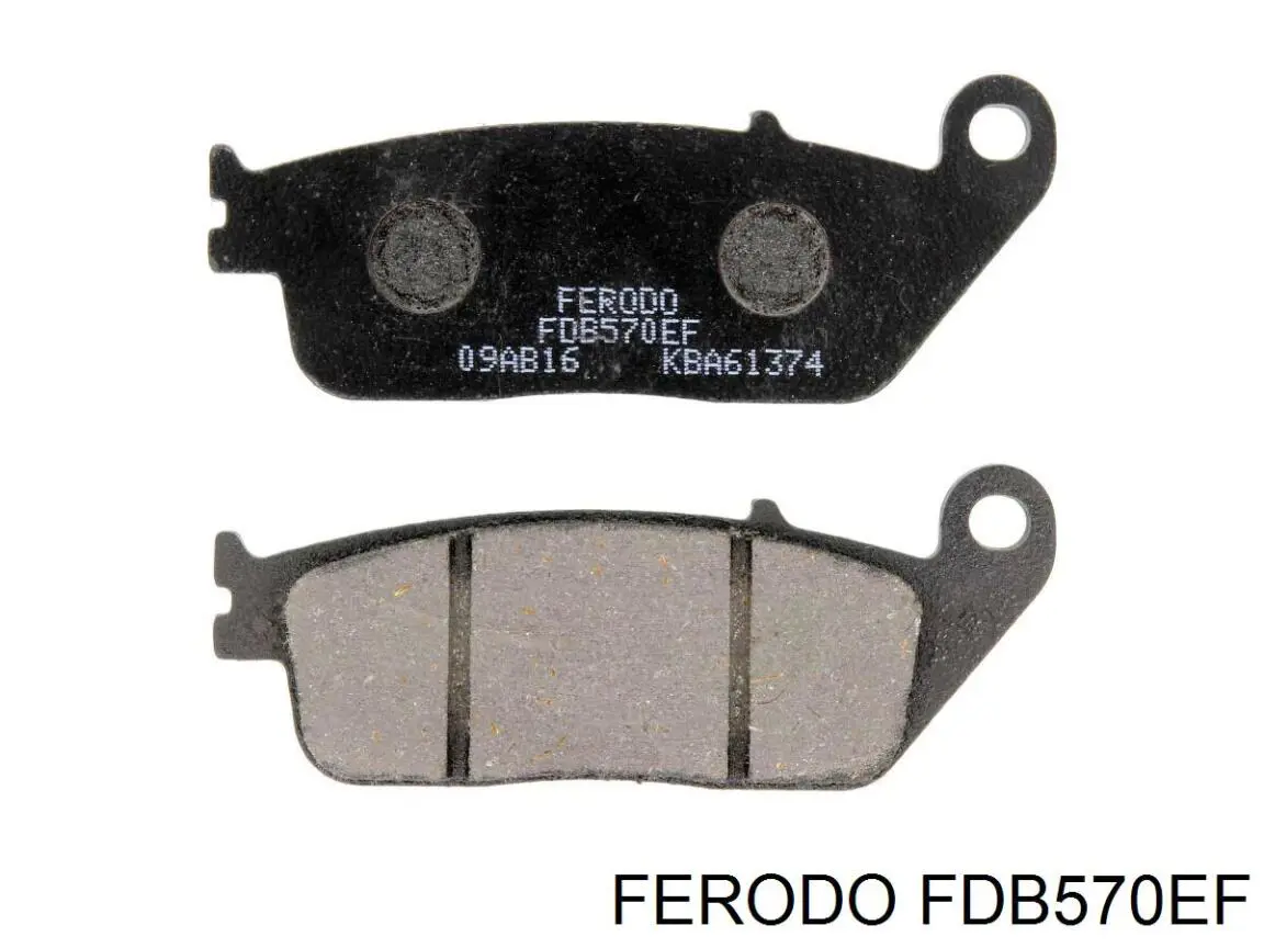FDB570EF Ferodo Klocki hamulcowe przednie tarczowe