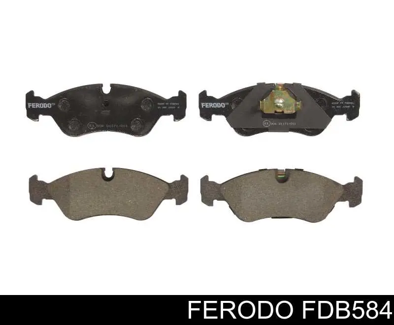 Klocki hamulcowe przednie tarczowe Ferodo FDB584 cena, od 25,63 USD