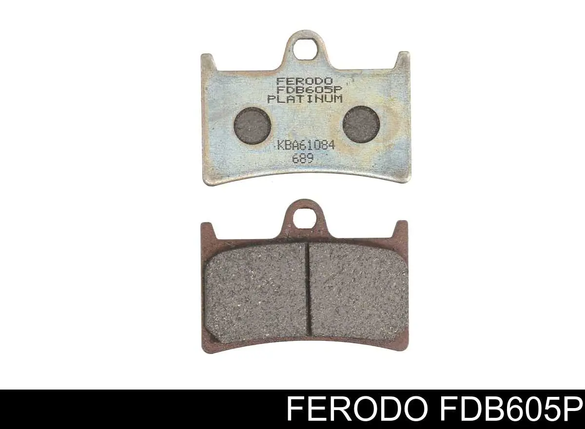 FDB605EF Ferodo Klocki hamulcowe przednie tarczowe