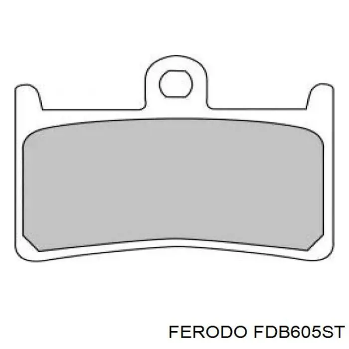 Klocki hamulcowe przednie tarczowe Ferodo FDB605EF cena, od 32,06 USD