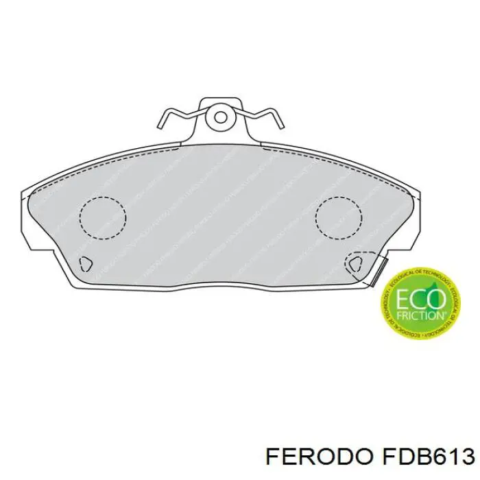 Klocki hamulcowe przednie tarczowe Ferodo FDB613 cena, od 25,20 USD
