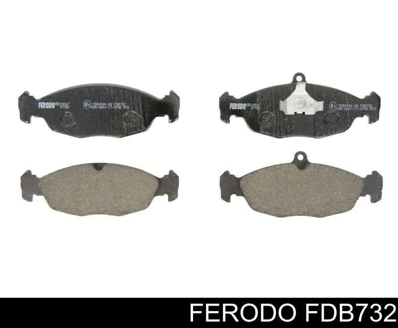 Klocki hamulcowe przednie tarczowe Ferodo FDB732 cena, od 21,23 USD