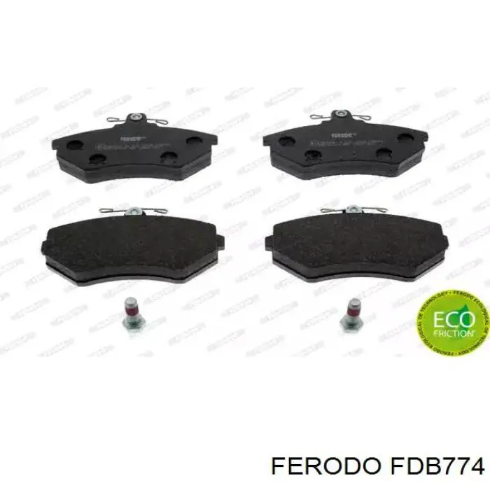 Klocki hamulcowe przednie tarczowe Ferodo FDB774 cena, od 21,96 USD