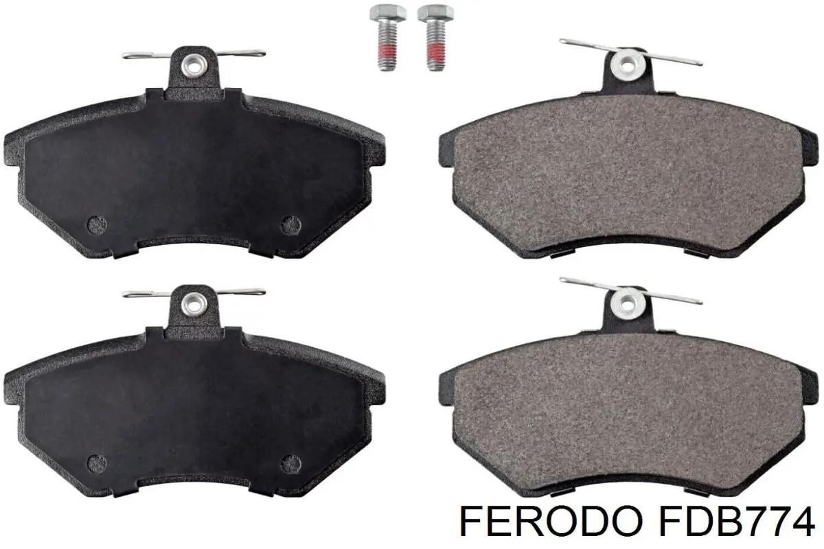 Do koszyka FDB774 Ferodo Klocki hamulcowe przednie tarczowe