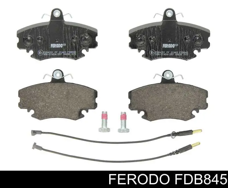Klocki hamulcowe przednie tarczowe Ferodo FDB845 cena, od 21,78 USD
