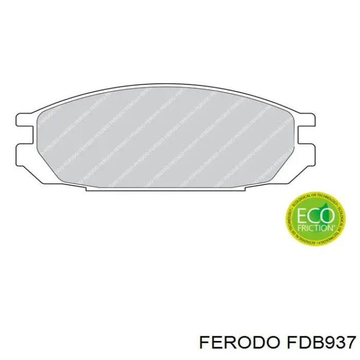 Okładziny (klocki) do hamulców tarczowych tylne Ferodo FDB937 cena, od 36,35 USD