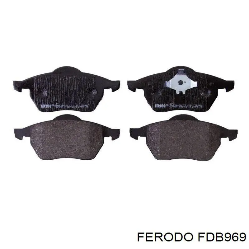 Klocki hamulcowe przednie tarczowe Ferodo FDB969 cena, od 27,36 USD