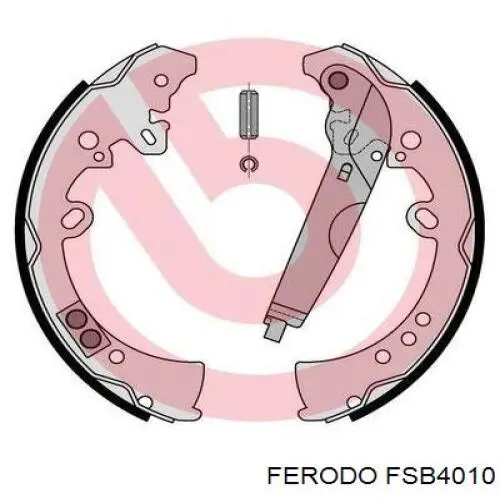 Do koszyka FSB4010 Ferodo Klocki hamulcowe tylne bębnowe