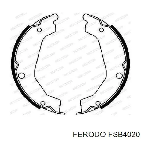 Klocki hamulca ręcznego Ferodo FSB4020 cena, od 34,82 USD