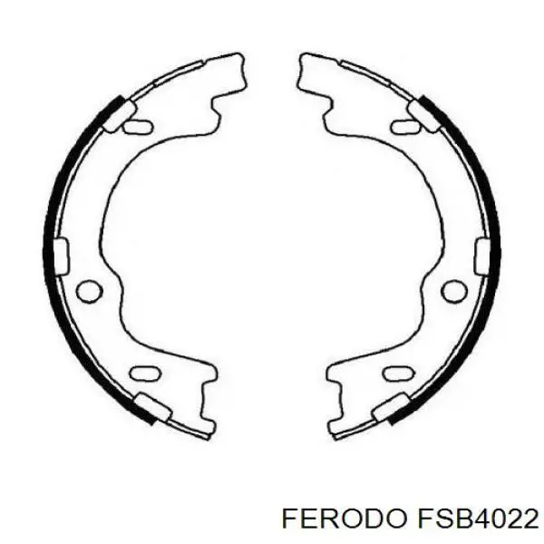 Do koszyka FSB4022 Ferodo Klocki hamulca ręcznego