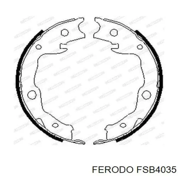 Do koszyka FSB4035 Ferodo Klocki hamulca ręcznego