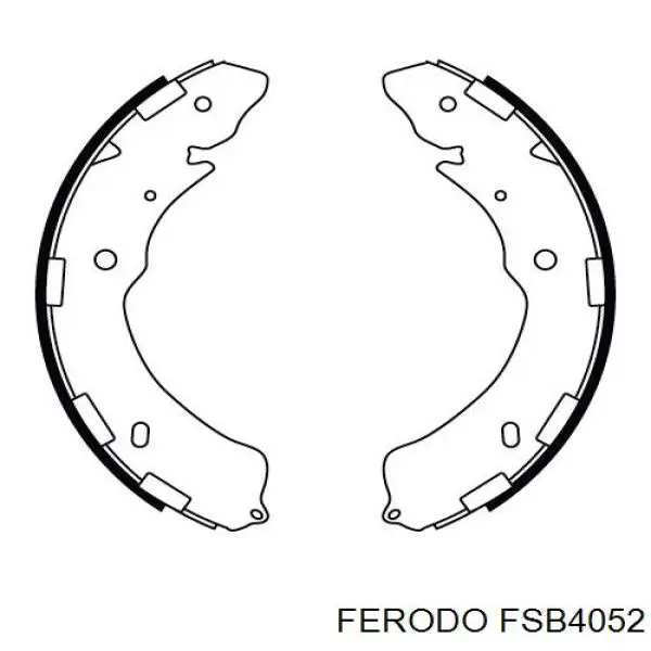Do koszyka FSB4052 Ferodo Klocki hamulcowe tylne bębnowe