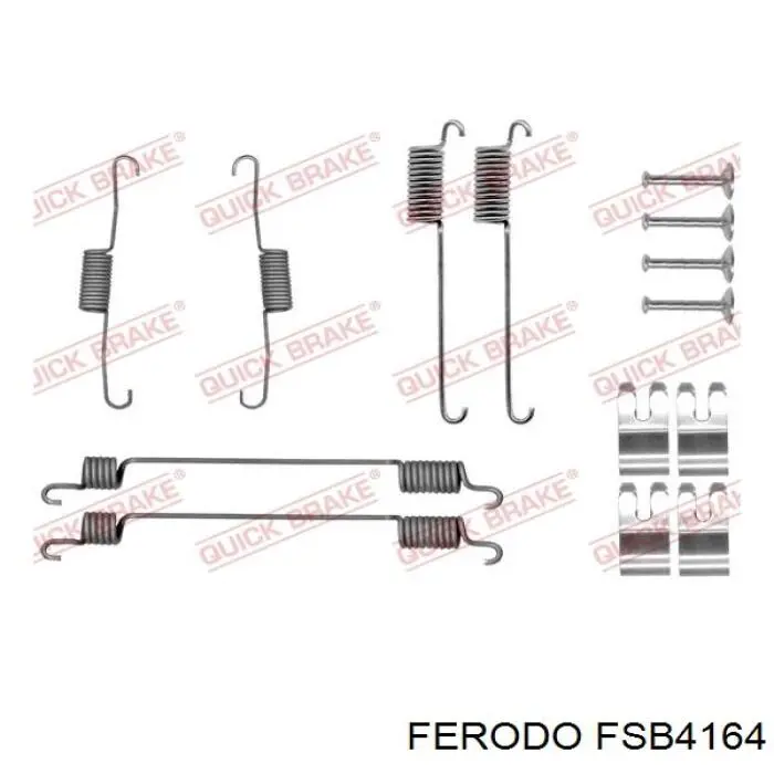 Do koszyka FSB4164 Ferodo Klocki hamulcowe tylne bębnowe
