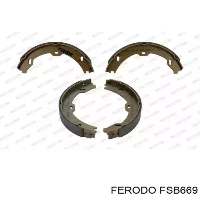 Klocki hamulca ręcznego Ferodo FSB669 cena, od 28,59 USD