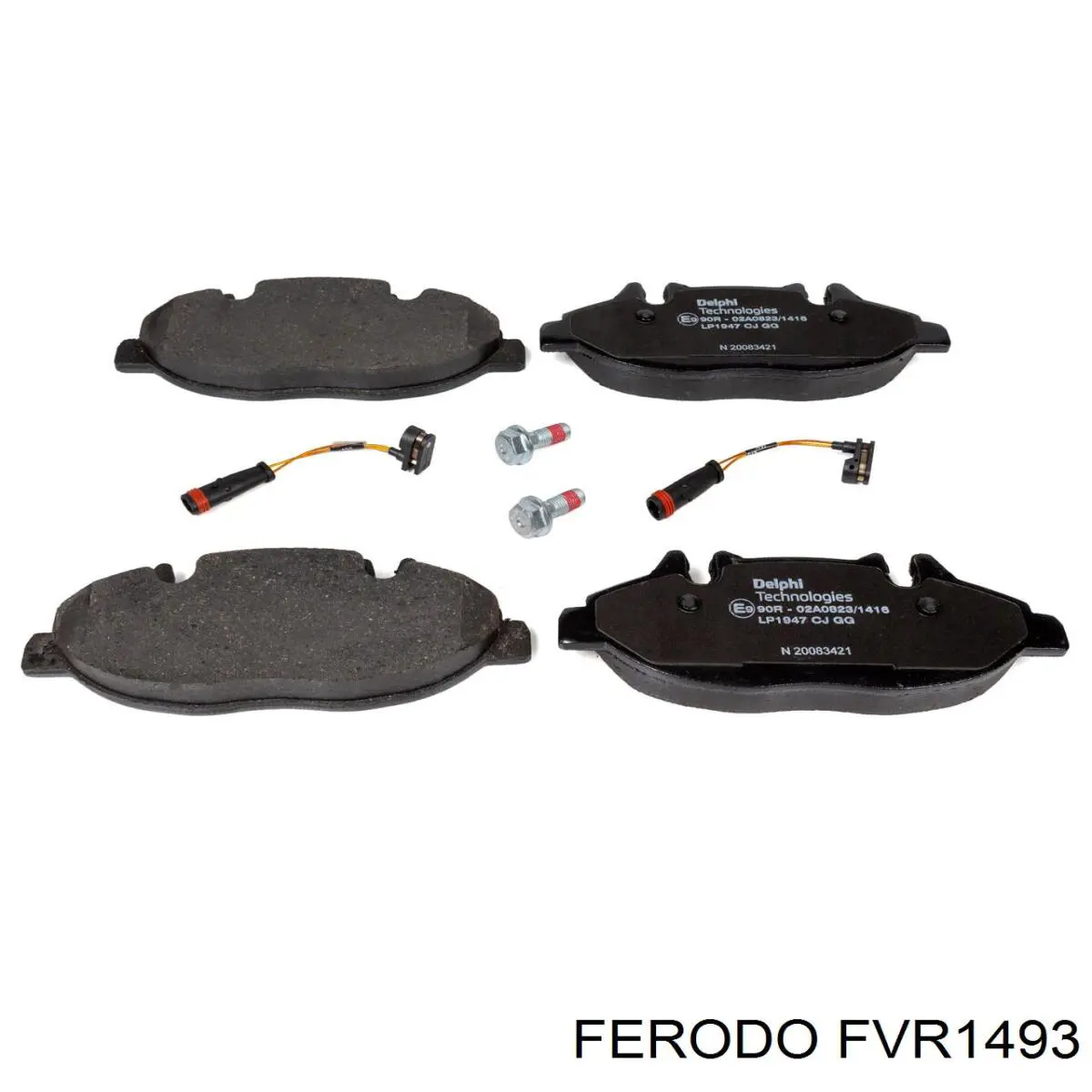 Do koszyka FVR1493 Ferodo Klocki hamulcowe przednie tarczowe