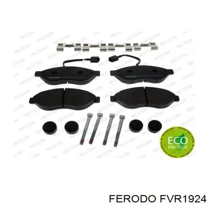 Klocki hamulcowe przednie tarczowe Ferodo FVR1924 cena, od 42,52 USD