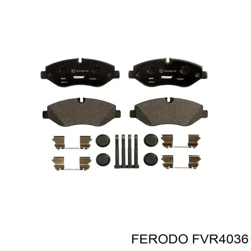 Do koszyka FVR4036 Ferodo Klocki hamulcowe przednie tarczowe