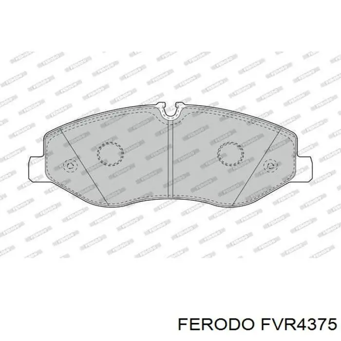 FVR4375 Ferodo Klocki hamulcowe przednie tarczowe