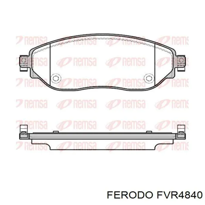 Klocki hamulcowe przednie tarczowe Ferodo FVR4840 cena, od 34,39 USD