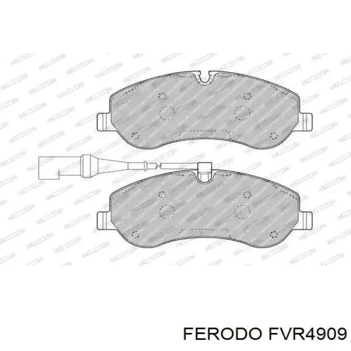 FVR4909 Ferodo Klocki hamulcowe przednie tarczowe