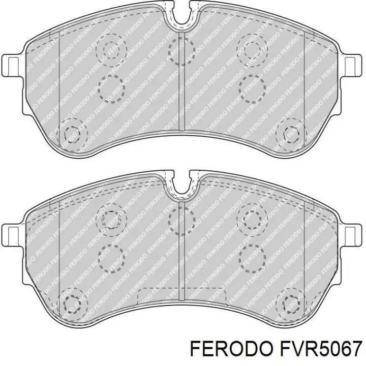 FVR5067 Ferodo Klocki hamulcowe przednie tarczowe