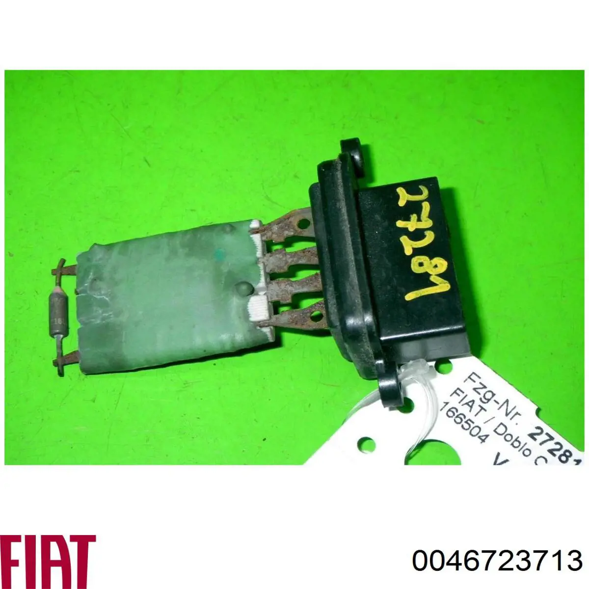 Do koszyka 0046723713 Fiat/Alfa/Lancia Rezystor wentylatora nagrzewnicy (ogrzewacza kabiny)