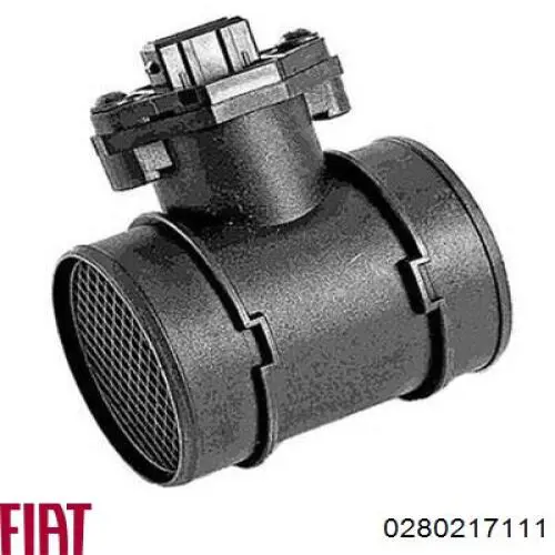 Do koszyka 0280217111 Fiat/Alfa/Lancia Czujnik przepływu powietrza, przepływomierz powietrza M.A.F.