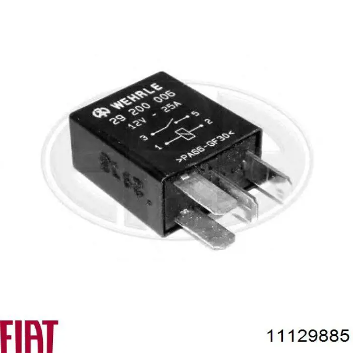 Do koszyka 11129885 Fiat/Alfa/Lancia Przekaźnik wentylatora