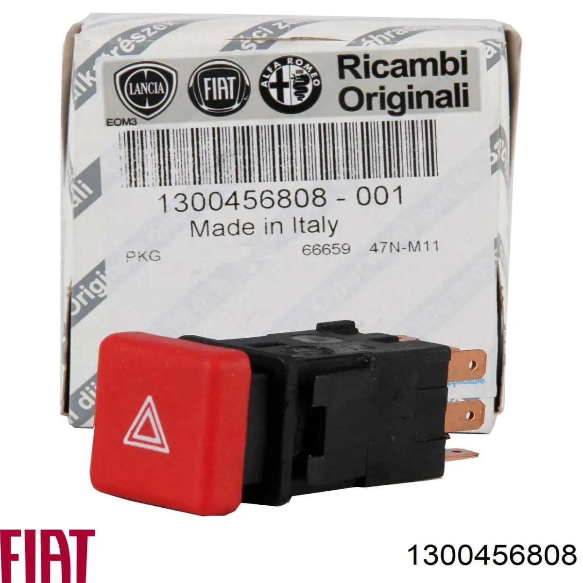 Przycisk włączania światła awaryjnego 1300456808 Fiat/Alfa/Lancia
