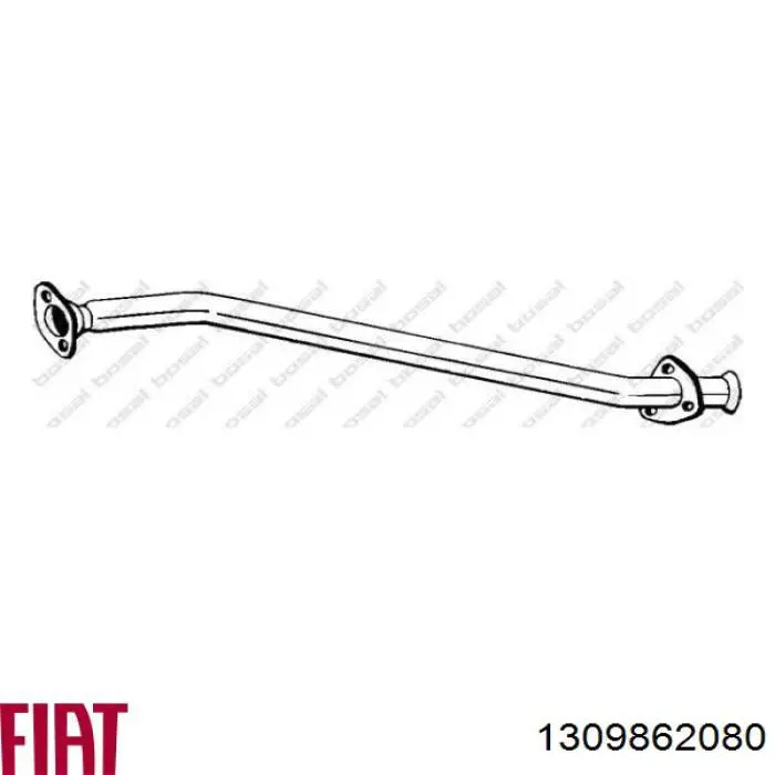 1309862080 Fiat/Alfa/Lancia przedni rura przyjęcia (kalesony tłumika)