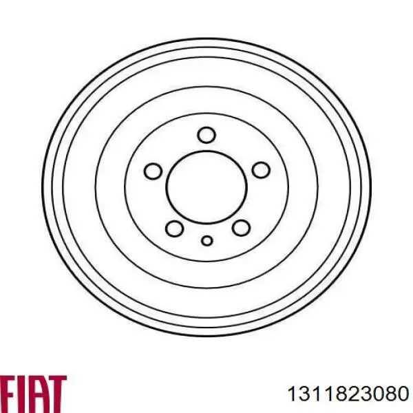Do koszyka 1311823080 Fiat/Alfa/Lancia Bęben hamulcowy tylny