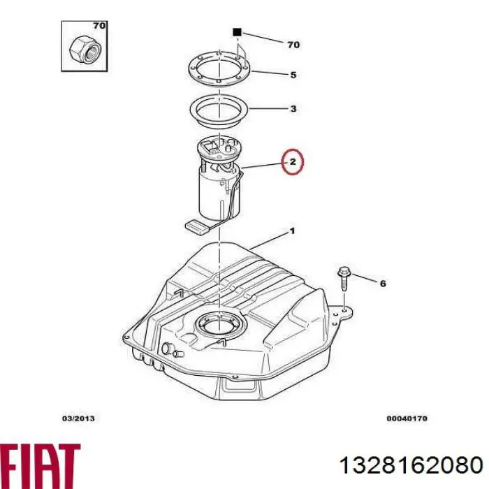 Do koszyka 1328162080 Fiat/Alfa/Lancia Moduł pompy paliwowej z czujnikiem poziomu paliwa