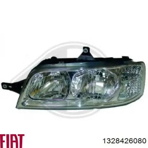 Reflektor lewy 1328426080 Fiat/Alfa/Lancia