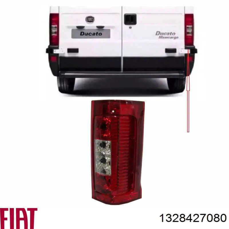 Lampa zespolona tylna prawa Fiat/Alfa/Lancia 1328427080 cena, od 49,76 USD