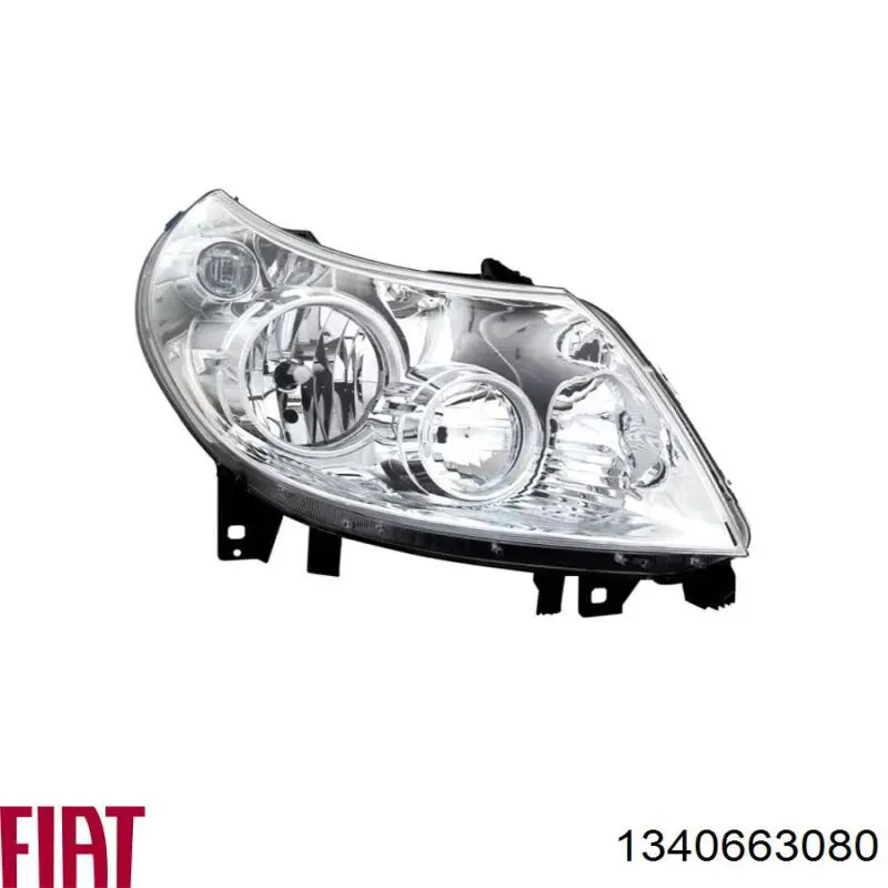 Reflektor prawy Fiat/Alfa/Lancia 1340663080 cena, od 129,40 USD