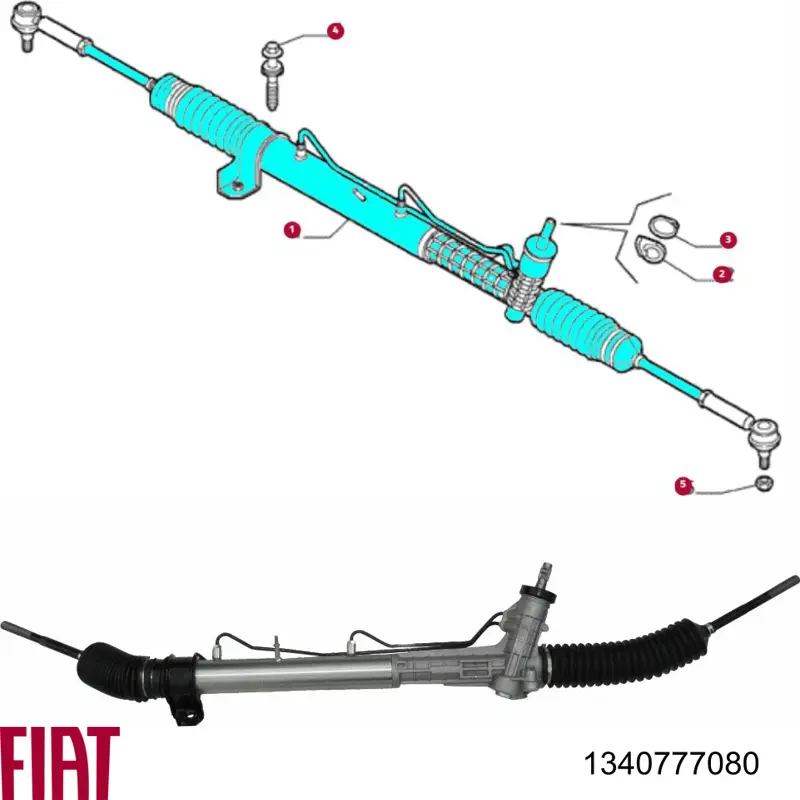 Listwa kierownicza (maglownica) Fiat/Alfa/Lancia 1340777080 cena, od 115,87 USD