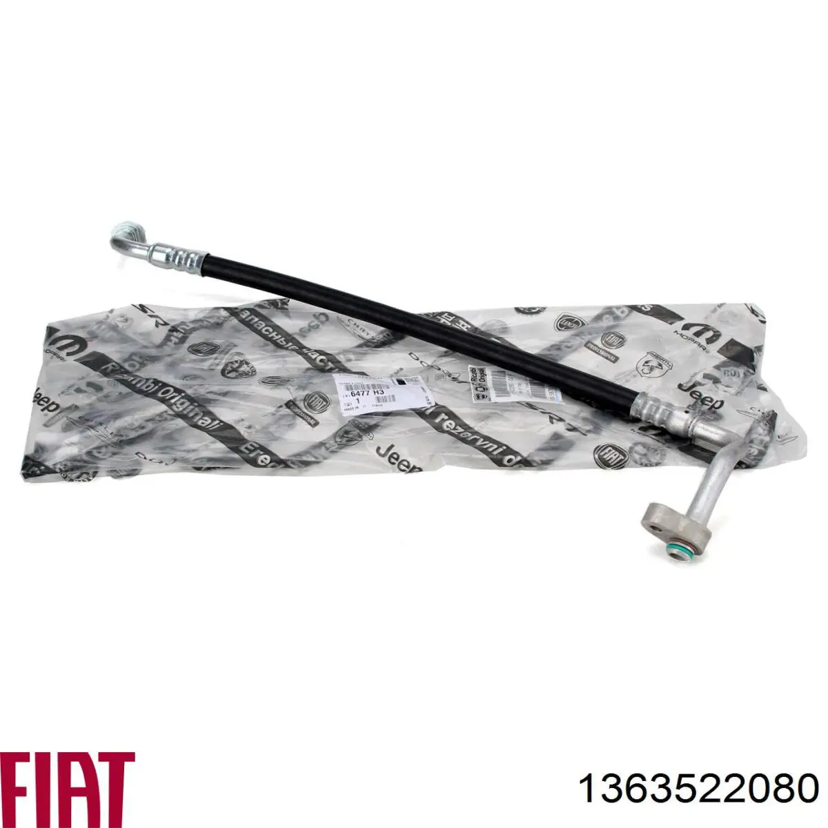 Do koszyka 1363522080 Fiat/Alfa/Lancia Przewód klimatyzacji, od sprężarki do chłodnicy