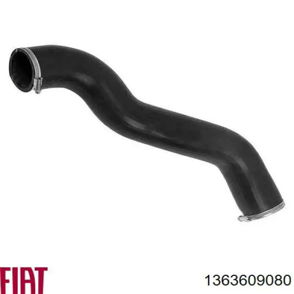 Przewód (króciec) intercoolera 1363609080 Fiat/Alfa/Lancia